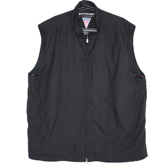 Scottevest Mens 2XL Black RFID Travel Utility Vest O949 - Picture 1 of 5